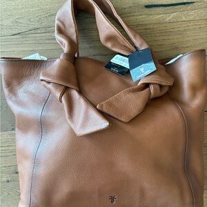 Frye Tan Leather Tote Bag